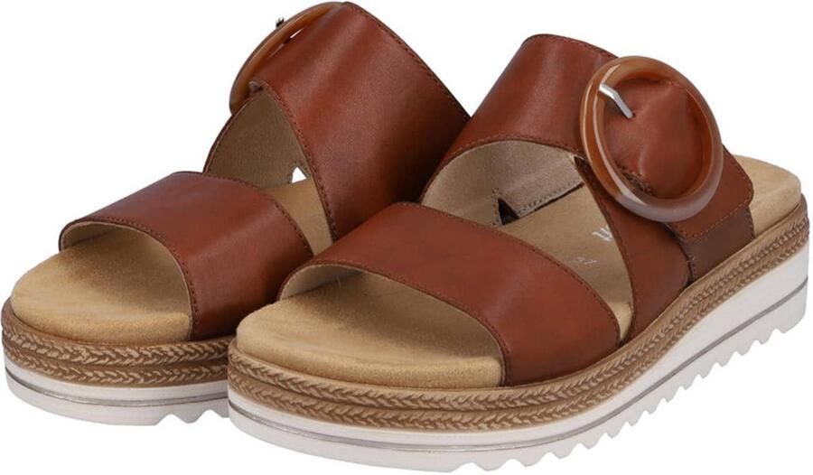 Remonte Slippers sleehak zomerschoen pantoffels met decoratieve gesp - Foto 5