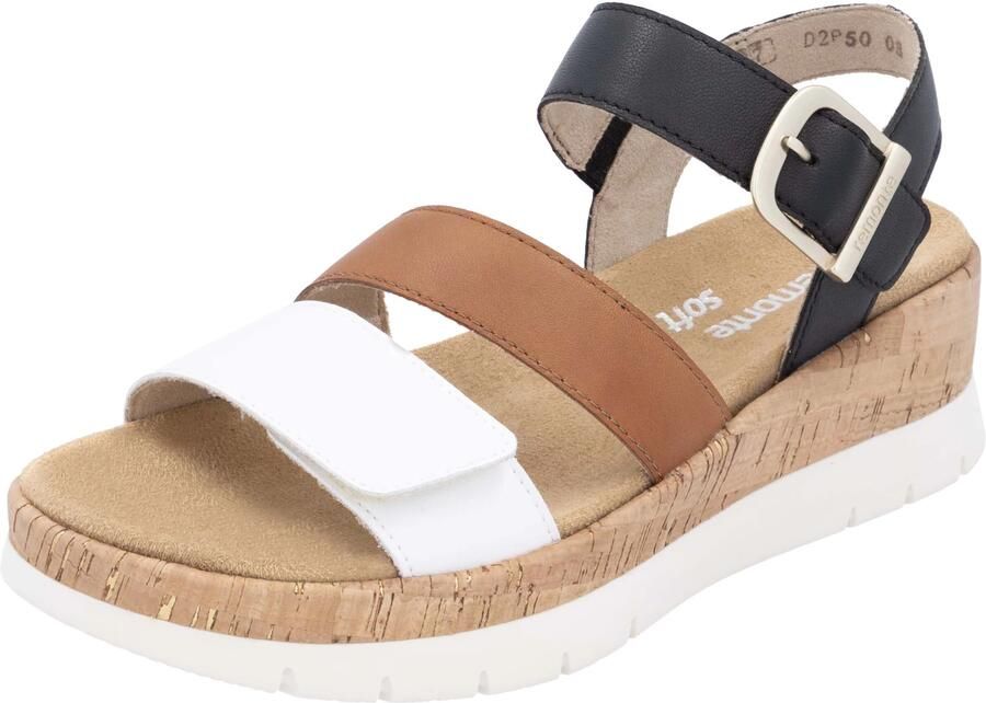 Remonte Sleehaksandaaltjes bandjessandaal zomerschoen comfortabele schoen met siergesp