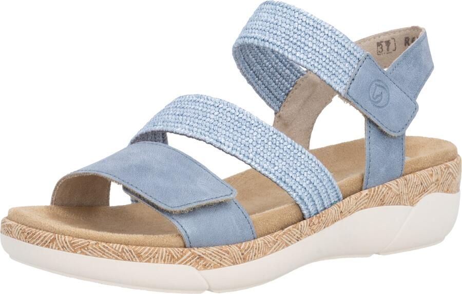 Remonte R6861-12 Sandalen Blauw Metallic Leer Dames Blauw - Foto 7