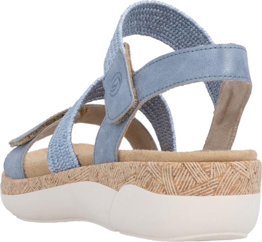 Remonte R6861-12 Sandalen Blauw Metallic Leer Dames Blauw - Foto 3