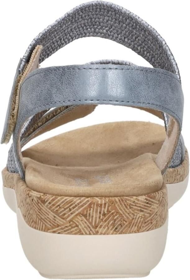 Remonte R6861-12 Sandalen Blauw Metallic Leer Dames Blauw - Foto 5