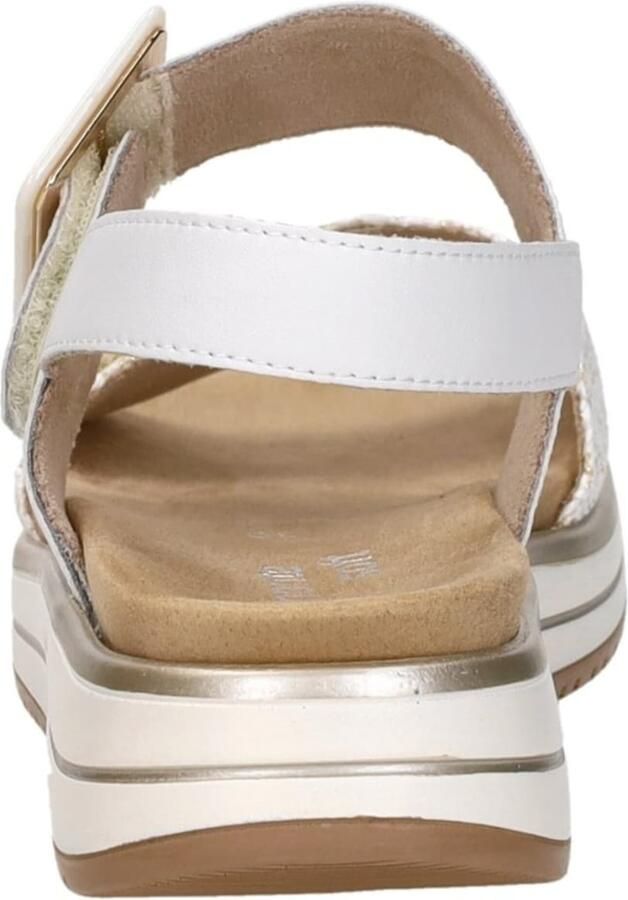 Remonte D1J53-81 Sandalen Wit Leer Dames Wit Goud - Foto 4