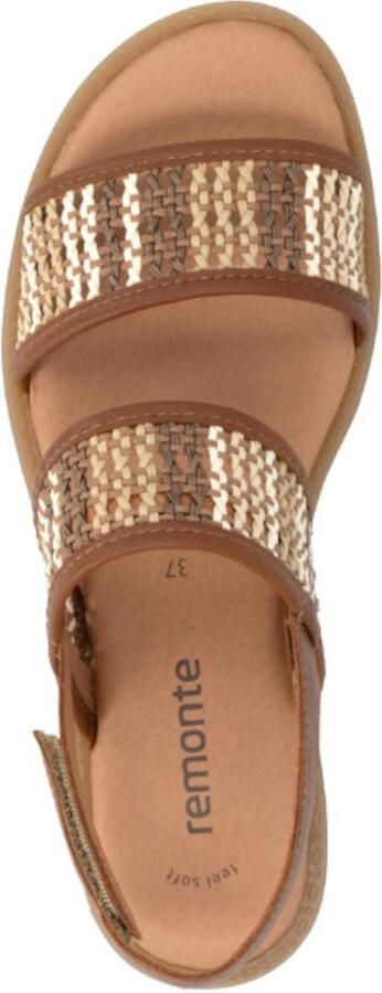 REMONTE Sandalen met riem beige crème bruin - Foto 6