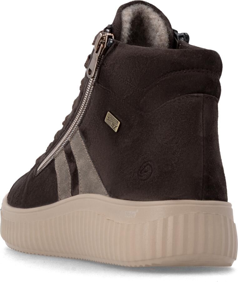 REMONTE Sneakers hoog beige donkerbruin - Foto 4