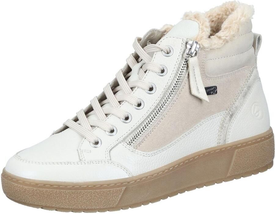 REMONTE Sneakers hoog crème taupe - Foto 2