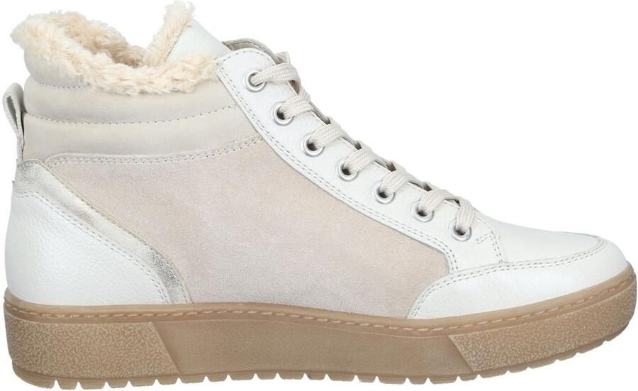 REMONTE Sneakers hoog crème taupe - Foto 5