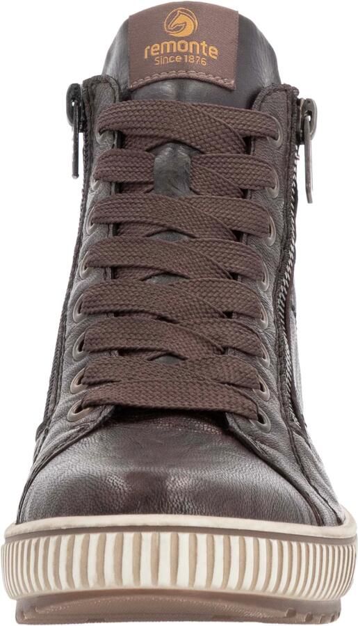 Remonte Veterschoenen platform lace-up ankle boots in crash look - Foto 3