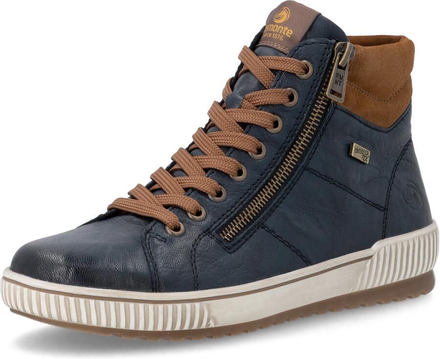 Rieker Remonte Veterboot D0772-16 Blauw Combi Warm Gevoerd - Foto 10
