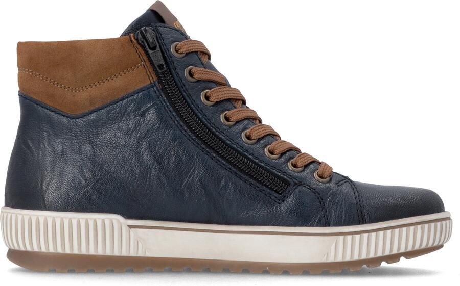 Rieker Remonte Veterboot D0772-16 Blauw Combi Warm Gevoerd - Foto 2