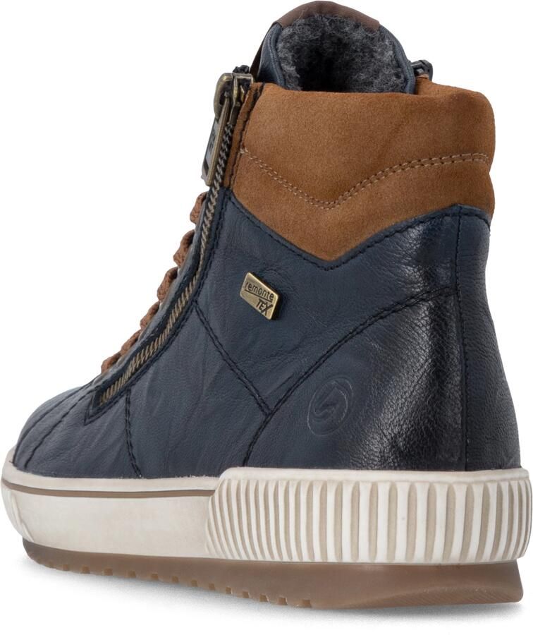 Rieker Remonte Veterboot D0772-16 Blauw Combi Warm Gevoerd - Foto 3