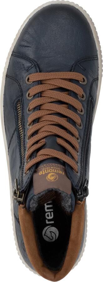Rieker Remonte Veterboot D0772-16 Blauw Combi Warm Gevoerd - Foto 6