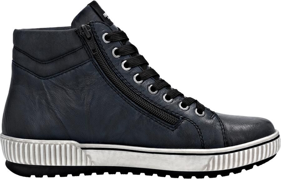 Remonte D0772-15 Hoge Veterschoenen Blauw Leer Dames Blauw - Foto 2