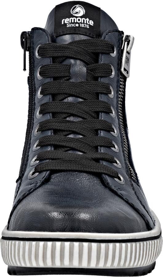 Remonte D0772-15 Hoge Veterschoenen Blauw Leer Dames Blauw - Foto 3