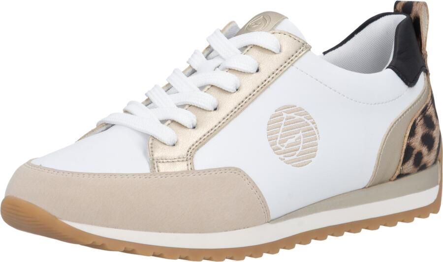 REMONTE Sneakers laag beige bruin natuurwit