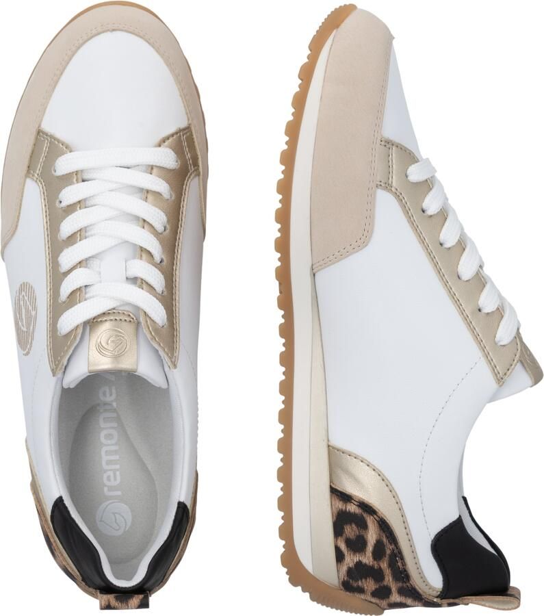 REMONTE Sneakers laag beige bruin natuurwit - Foto 3
