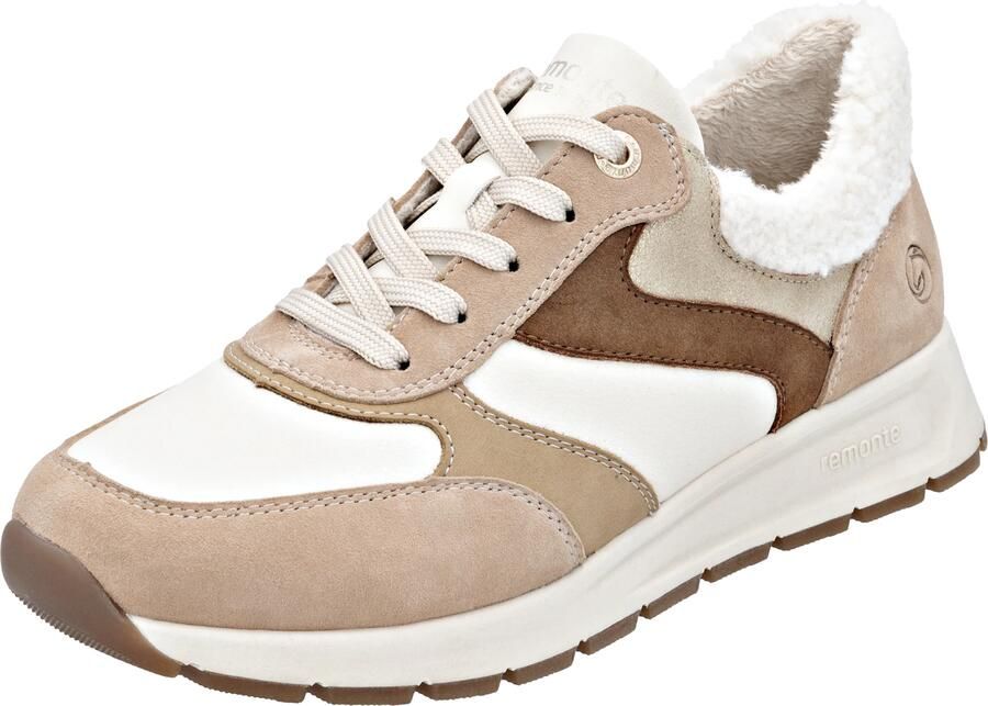 Remonte Sneakers sheepsuede rock teddyfell sand - Foto 2