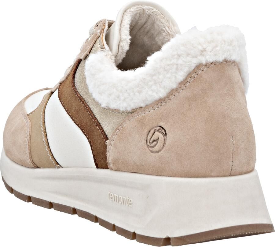 Remonte Sneakers sheepsuede rock teddyfell sand - Foto 3