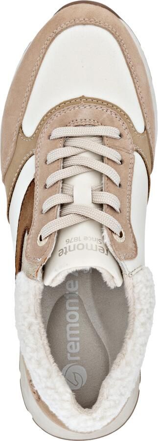 Remonte Sneakers sheepsuede rock teddyfell sand - Foto 7