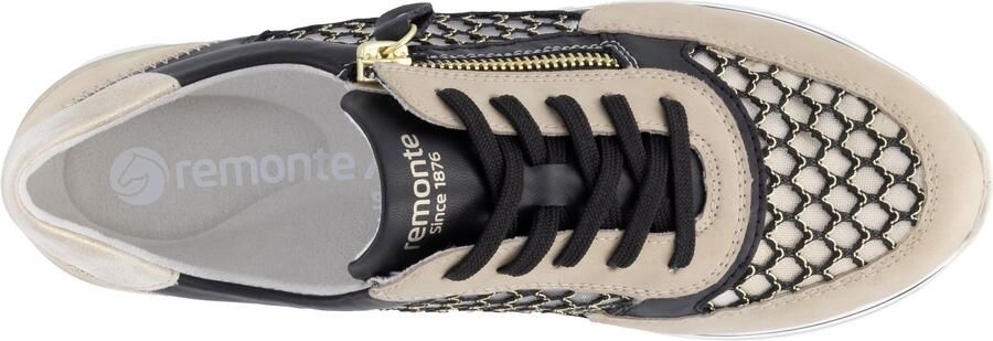 Remonte Plateausneakers vrijetijdsschoen lage schoen veterschoen vegan contrastafwerking - Foto 6