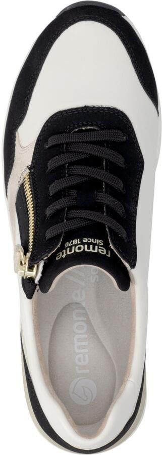 REMONTE Sneakers laag beige zwart wit natuurwit - Foto 6