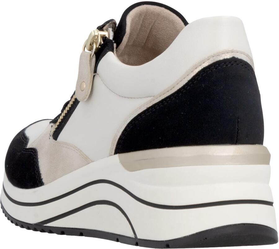 REMONTE Sneakers laag beige zwart wit natuurwit - Foto 2