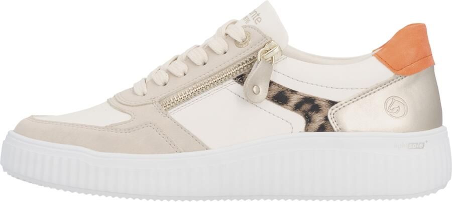 REMONTE Sneakers laag crème goud zalm roze - Foto 4