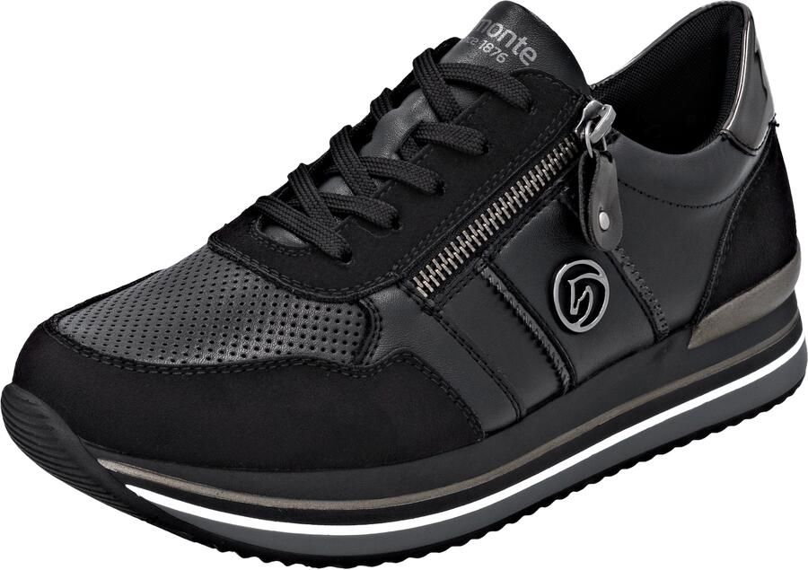 Remonte Plateausneakers Veterschoen lage schoen vrijetijdsschoen met gepolsterde schachtversteviging - Foto 4