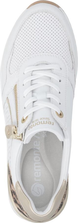 Remonte D0T10-82 Sneakers Wit met Panterprint op de hak Leer Dames Wit - Foto 19