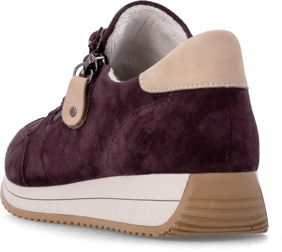 Remonte D0H19-30 Sneakers Aubergine Nubuck Dames Aubergine - Foto 6