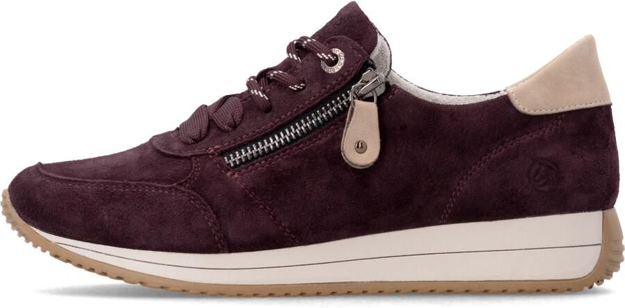 Remonte D0H19-30 Sneakers Aubergine Nubuck Dames Aubergine - Foto 4