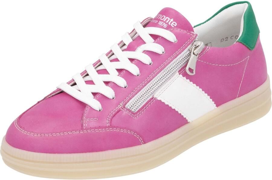 Remonte Plateausneakers Elisabeth Hurley-Collection vrijetijdsschoen lage schoen veterschoen met extra rits - Foto 8