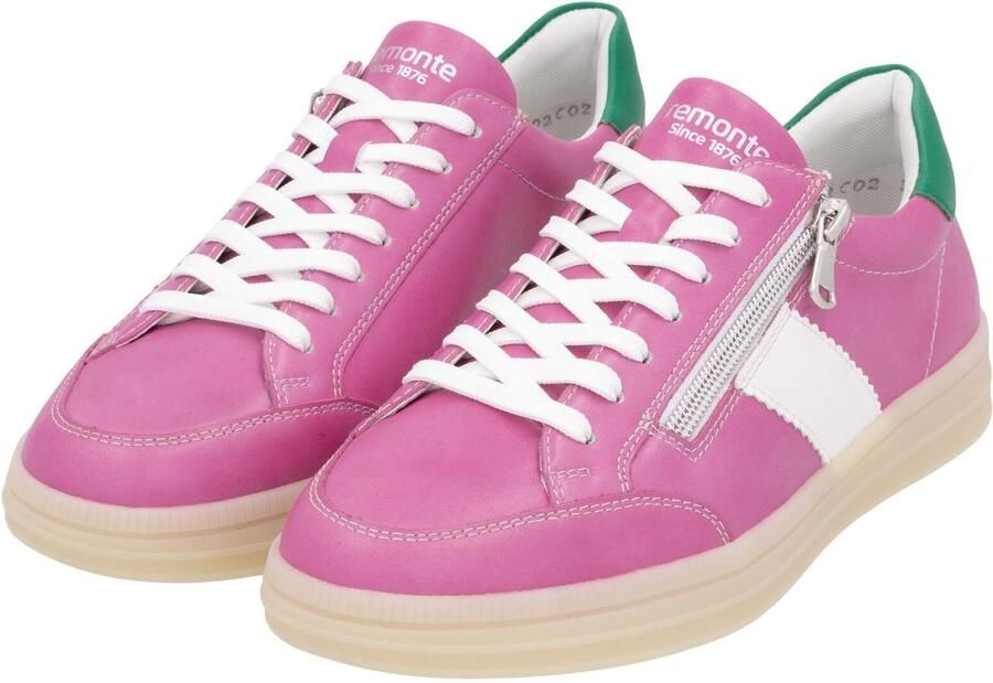 Remonte Plateausneakers Elisabeth Hurley-Collection vrijetijdsschoen lage schoen veterschoen met extra rits - Foto 9