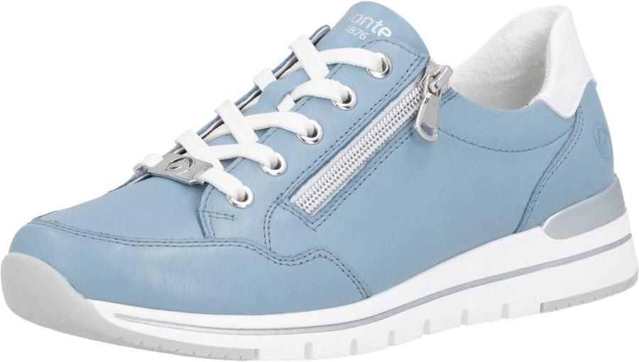 Merkloze Dames Lage Sneakers Blauw