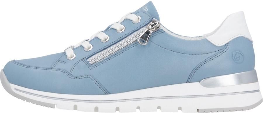 Merkloze Dames Lage Sneakers Blauw - Foto 6