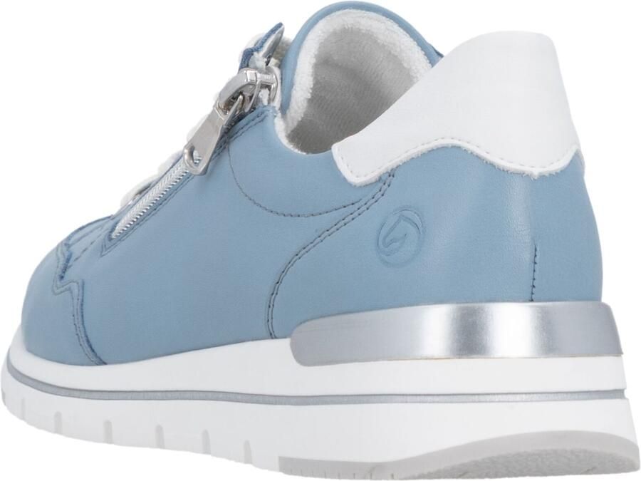 Merkloze Dames Lage Sneakers Blauw - Foto 4
