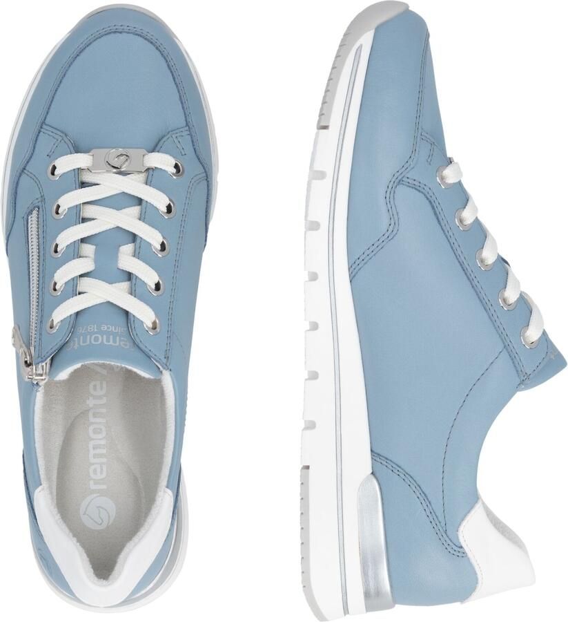 Merkloze Dames Lage Sneakers Blauw - Foto 3