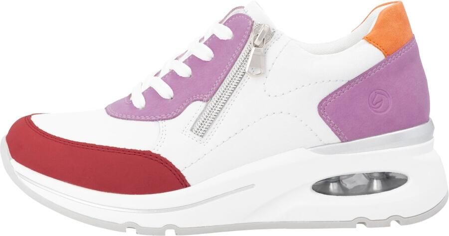 Remonte Sneakers met sleehak Elisabeth Hurley-Collection vrijetijdsschoen lage schoen veterschoen met uitneembare zachte inlegzool - Foto 7