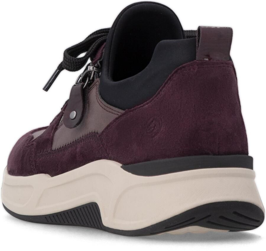 REMONTE Sneakers laag mauve wijnrood zwart - Foto 2