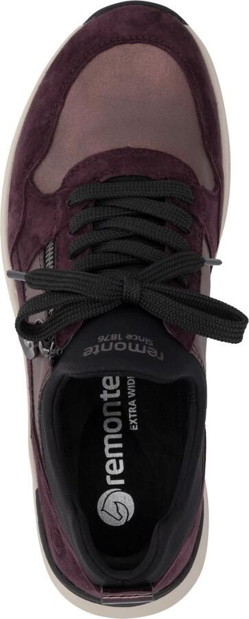 REMONTE Sneakers laag mauve wijnrood zwart - Foto 6