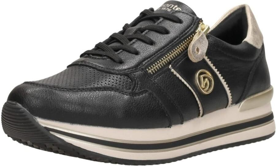 Remonte Plateausneakers vrijetijdsschoen lage schoen veterschoen met zijrits - Foto 3