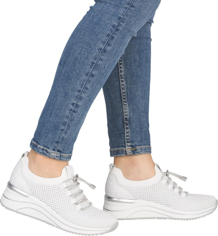 REMONTE Sneakers laag zilver wit - Foto 3