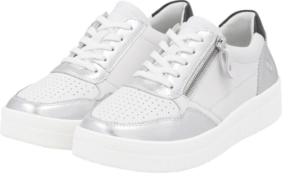 Remonte Plateausneakers vrijetijdsschoen lage schoen veterschoen met schachtversteviging - Foto 4