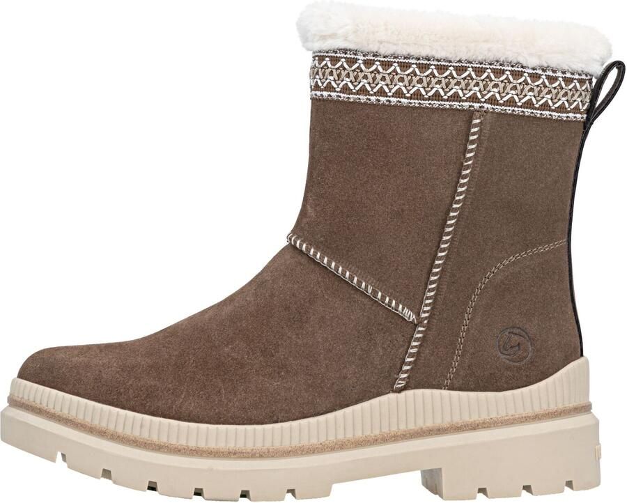 REMONTE Snowboots lichtbeige bruin wit - Foto 1