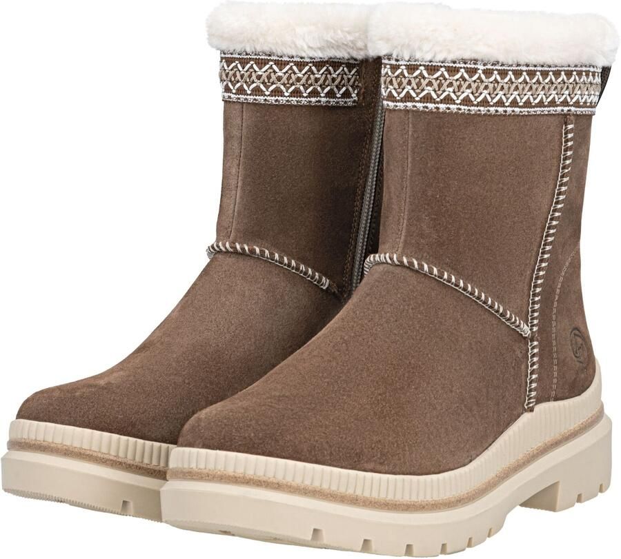 REMONTE Snowboots lichtbeige bruin wit - Foto 3