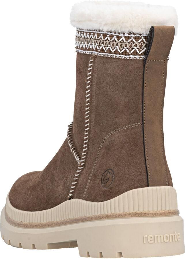 REMONTE Snowboots lichtbeige bruin wit - Foto 5