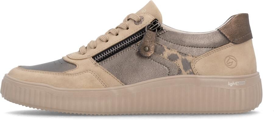 REMONTE Sportieve veterschoen beige taupe - Foto 4