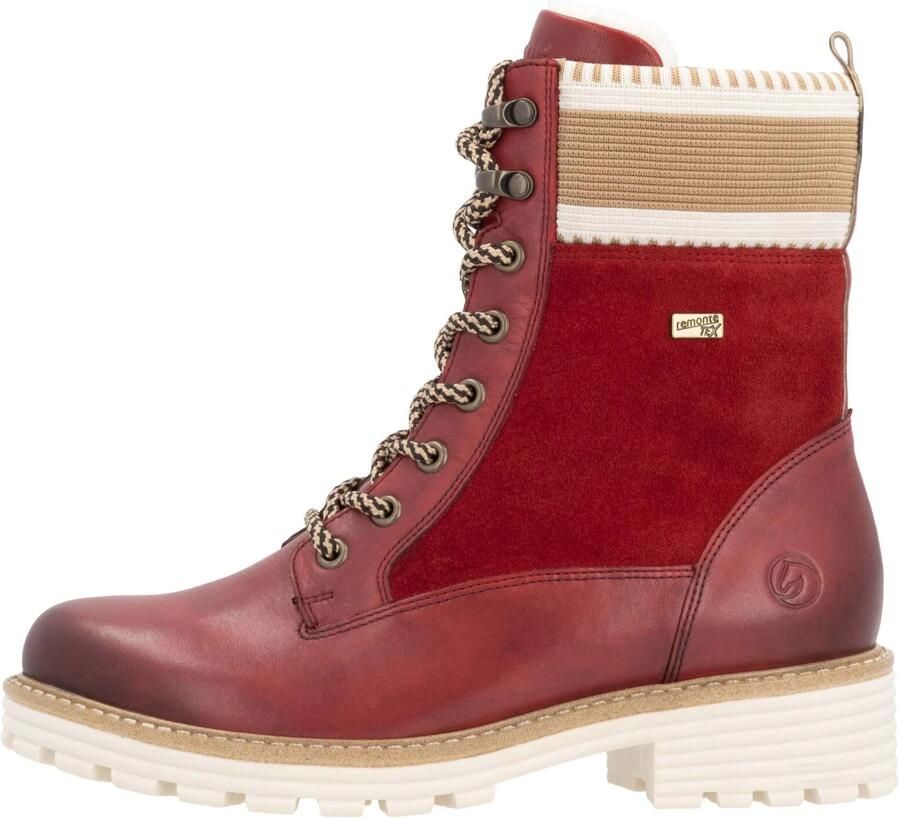 Remonte Winterlaarzen Elisabeth Hurley-Collection veterschoenen met waterafstotende tex-membraan