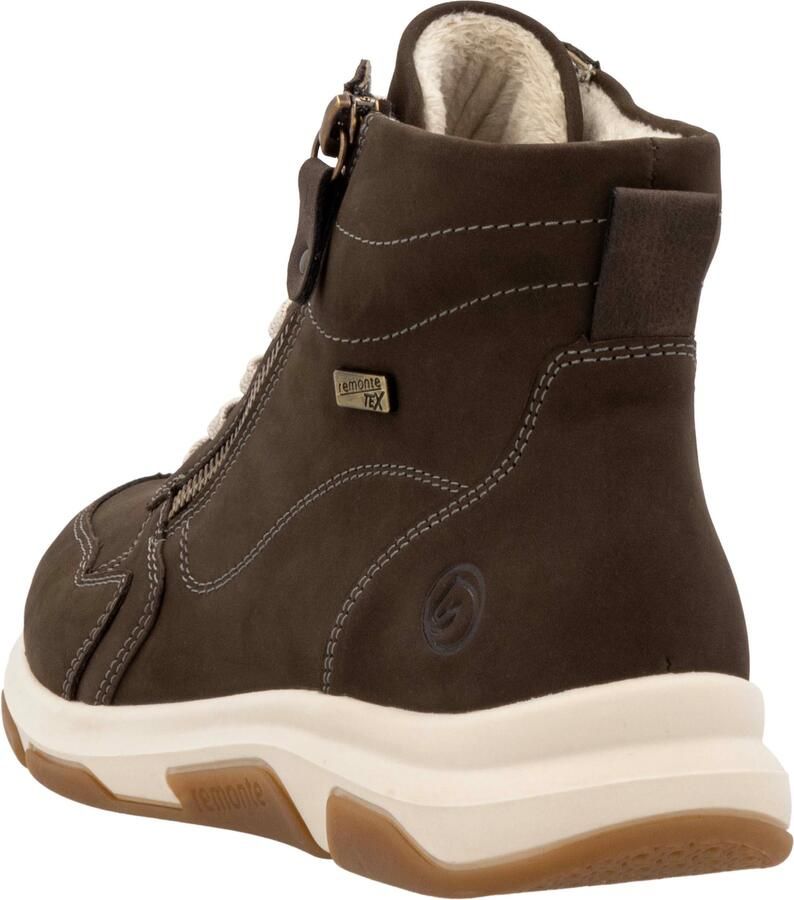 Remonte Sneakers met sleehak high-top sneaker veterschoen vrijetijdsschoen met buitenrits - Foto 2