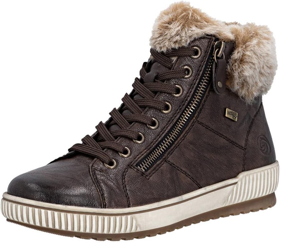 Remonte Winterlaarzen plateau outdoorschoen veterschoenen met waterafstotende tex-membraan