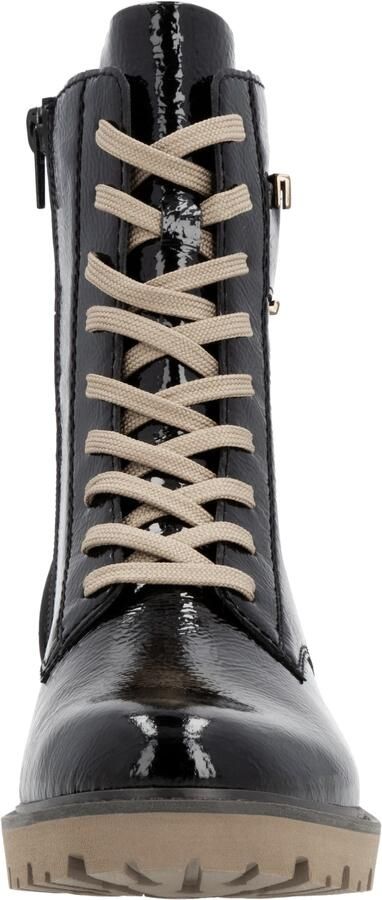 Remonte Veterlaarsjes Elisabeth Hurley-Collection blokhak veterschoen met praktische binnenrits - Foto 3